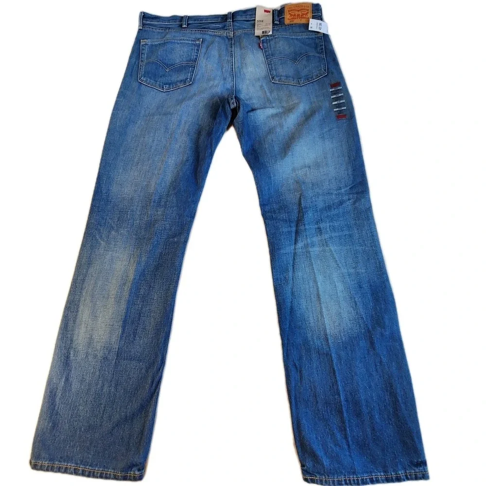 LEVI'S 559‎ Relaxed Straight Fit Jeans Mens 42 x 36 Blue Denim Big & Tall NEW